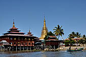 Inle Lake Myanmar. The Alodaw Pauk Pagoda, Nampan. 